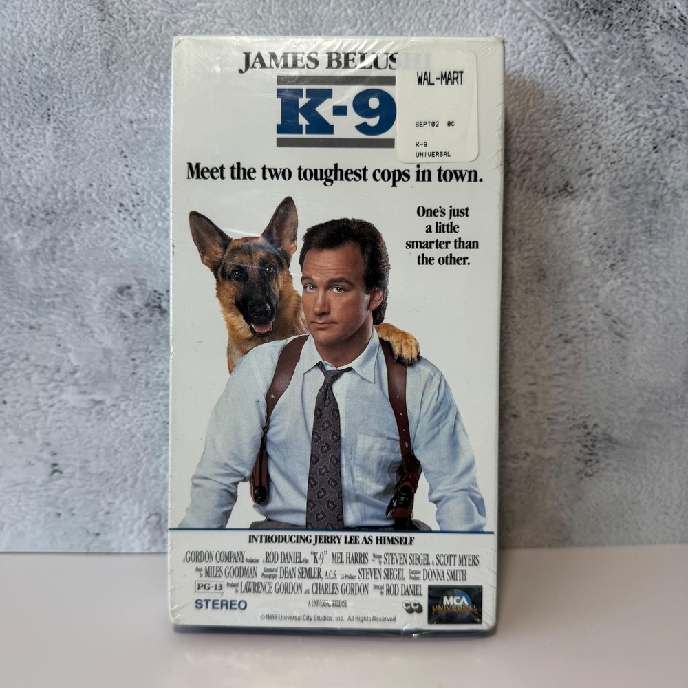 K-9 VHS Factory Sealed 1990 James Belushi MCA Universal Watermark‎ New